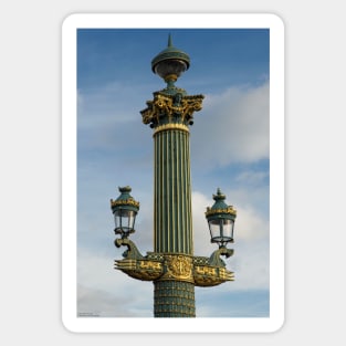 Lamp Post At Place De La Concorde - 1 © Sticker